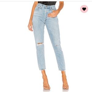 Agolde Jamie High Rise Straight Jean